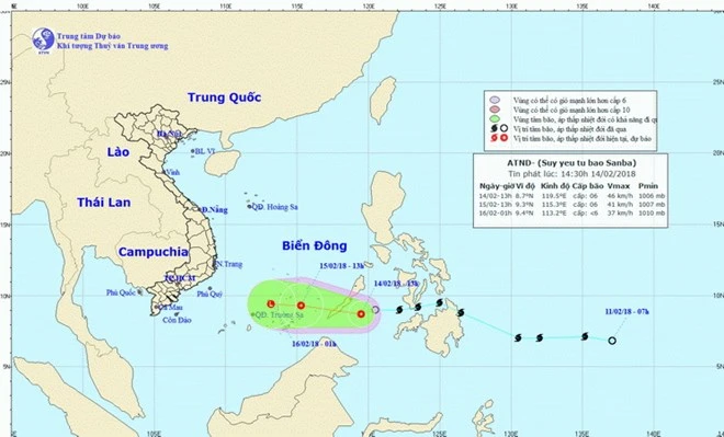 Tin tiếp theo về áp thấp nhiệt đới ảnh 1