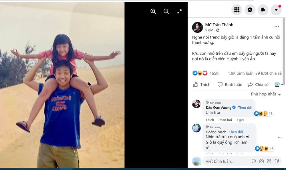 Nghệ sĩ Trấn Thành...