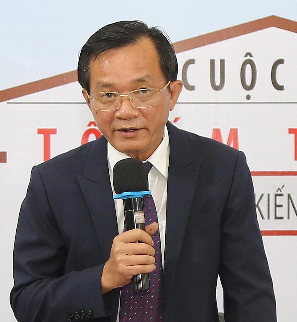 Nhà báo Nguyễn Đức Hiển, Trưởng ban tổ chức cuộc thi. Ảnh: HOÀNG GIANG