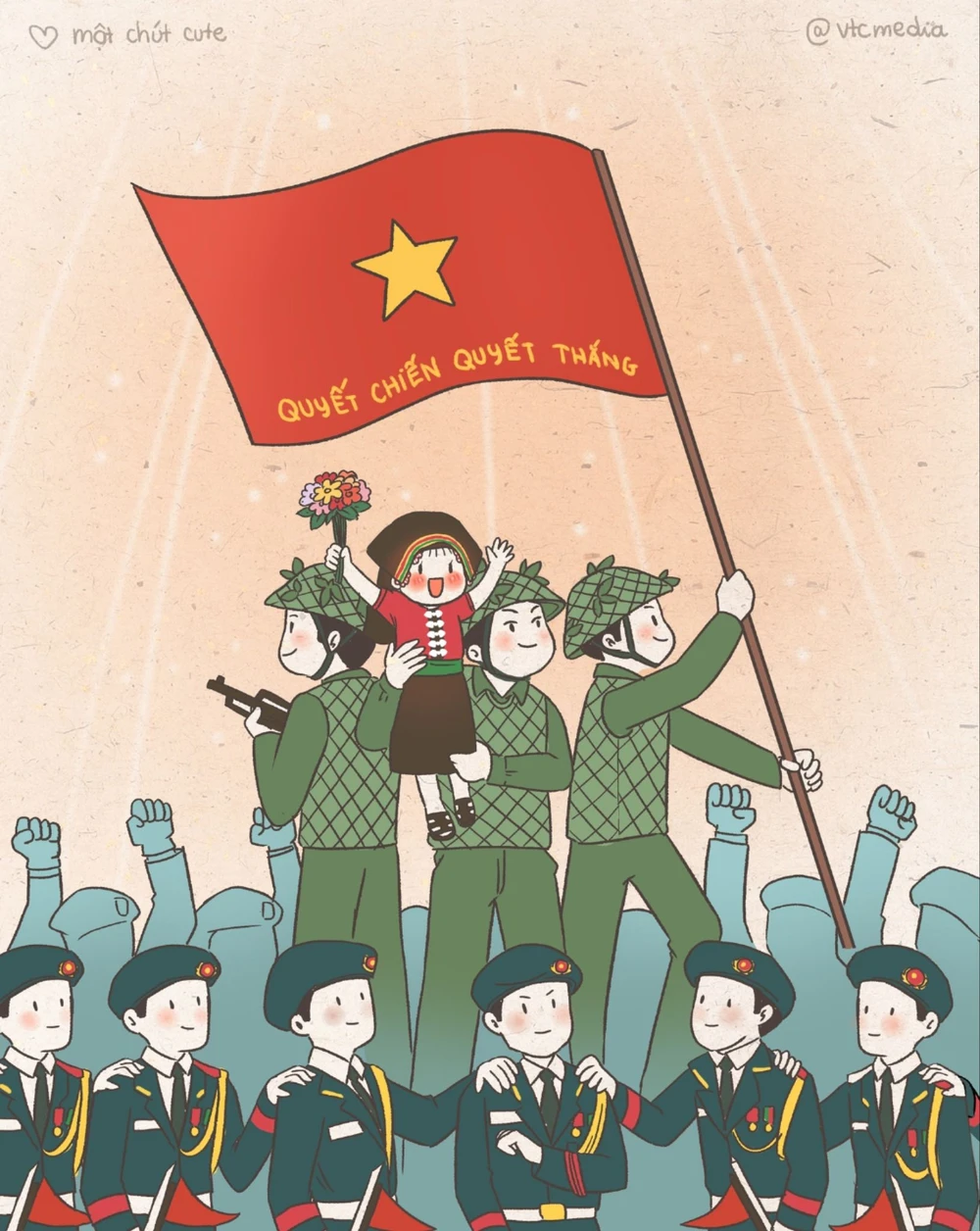 hình ảnh em bé điện biên