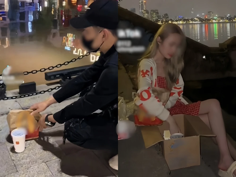 TikToker thả thức ăn nhanh