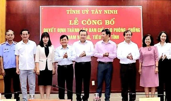 Ban Chỉ đạo phòng, chống tham nhũng, tiêu cực tỉnh Tây Ninh. Ảnh: VT Ban Chỉ đạo phòng, chống tham nhũng, tiêu cực tỉnh Tây Ninh. Ảnh: VT