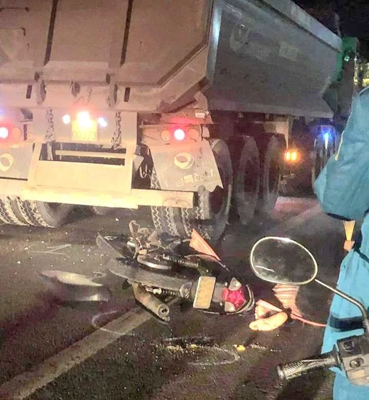 Hiện trường vụ tai nạn Ảnh: VT