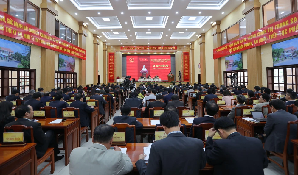 Các đại biểu tham dự Kỳ họp thứ 6 HĐND tỉnh Lâm Đồng khoá X Ảnh Chính Thành