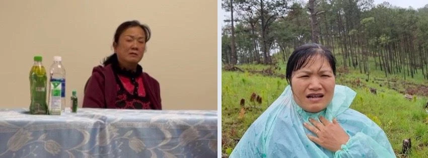 Lê Thị Minh và Bùi Thị Huyền được xác định là chủ mưu vụ phá rừng Ảnh CT