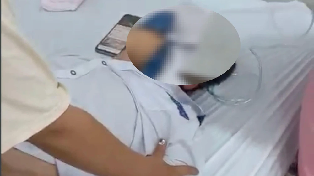 N.D.P tại bệnh viện. Ảnh: Gia đình cung cấp N.D.P tại bệnh viện. Ảnh: Gia đình cung cấp