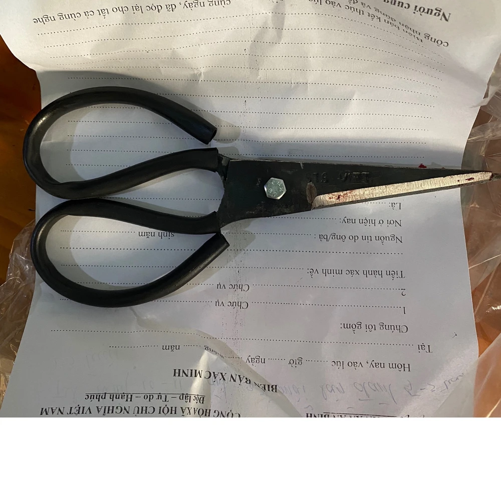 Hung khí gây án. Ảnh: VÕ TÙNG