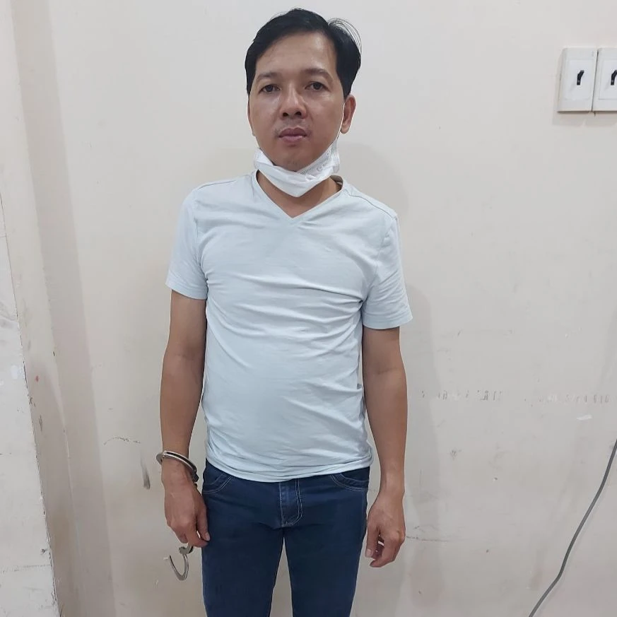 Tuấn bị bắt sau 5 năm trốn đi nước ngoài. Ảnh: VT