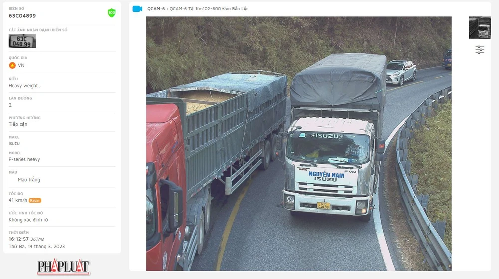 camera phạt nguội đèo bảo lộc