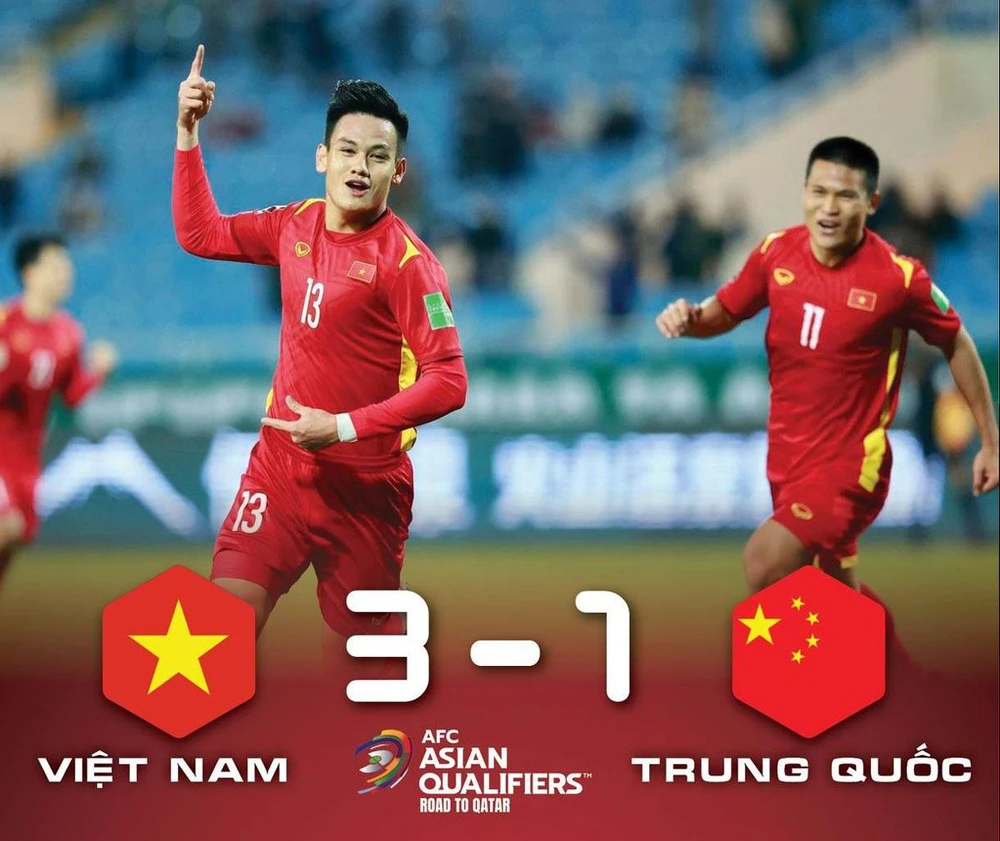 Tuấn Hải (11) được tin dùng nhiều hơn kể từ trận thắng đậm Trung Quốc 3-1 ở vòng loại cuối World Cup 2022 vào đêm mùng 1 tết. Ảnh: CTV