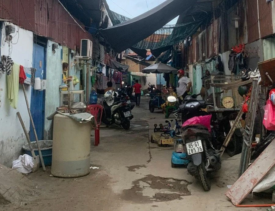 Khu trọ công nhân tại phường An Lạc A, quận Bình Tân, TP.HCM. Ảnh: THẢO PHƯƠNG Khu trọ công nhân tại phường An Lạc A, quận Bình Tân, TP.HCM. Ảnh: THẢO PHƯƠNG