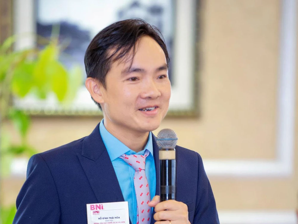 Ông HỒ ĐÌNH THÁI HÒA, Giám đốc Trung tâm Dạy nghề lái xe Sài Gòn