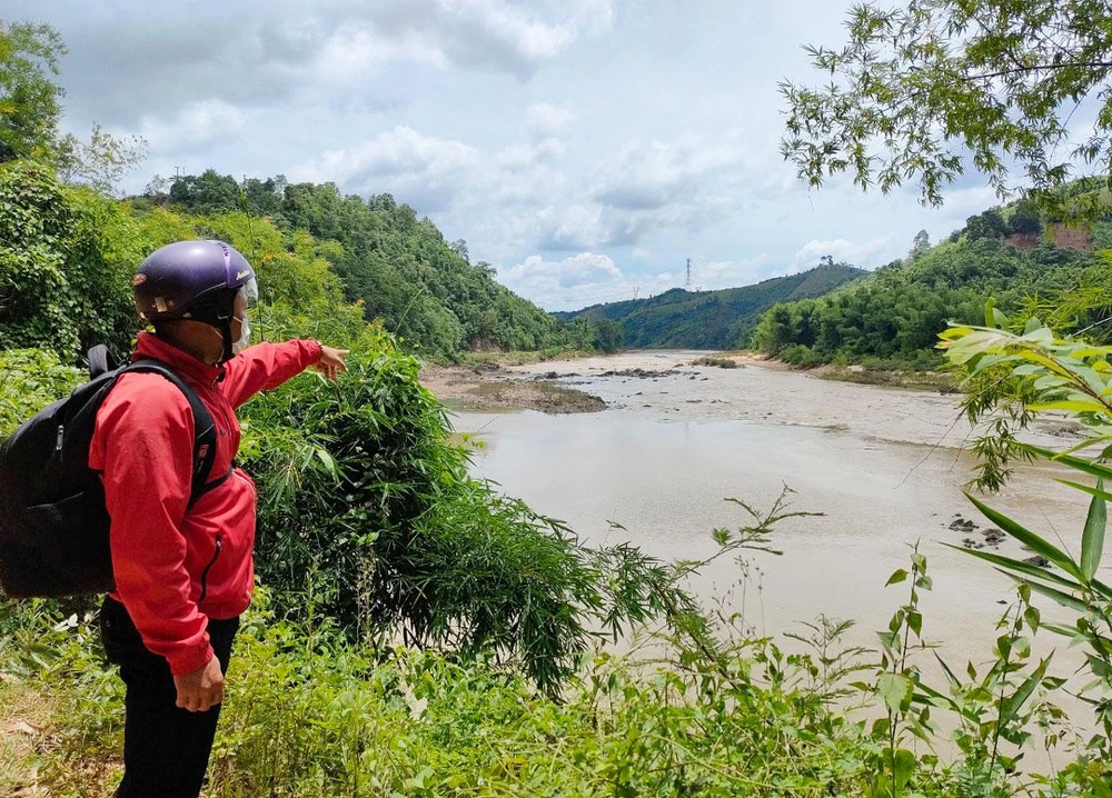 Vị trí xây dựng thủy điện Đắk Bla 3 dự kiến cách làng Kon Kơ Tu vài trăm mét. Ảnh: LÊ KIẾN