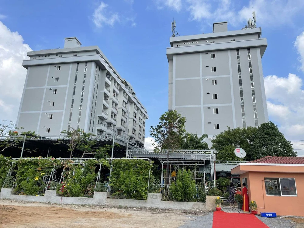 Khu nhà lưu trú dành cho công nhân thuê tại Khu chế xuất Linh Trung, TP Thủ Đức là một trong những dự án nhà ở cho công nhân thuê hiếm hoi tại TP.HCM. Ảnh: VIỆT HOA