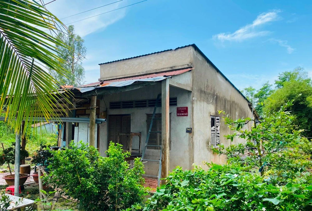 Phần đất của ông Nguyễn Thanh Vàng đang phải chờ để được đo vẽ lại. Ảnh: VP