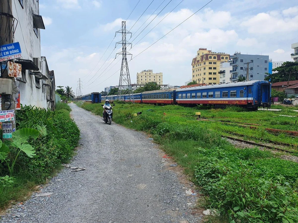 khu vực quy hoạch ga Bình Triệu (phường Hiệp Bình Chánh, TP Thủ Đức, TP.HCM). Ảnh: HUY VŨ