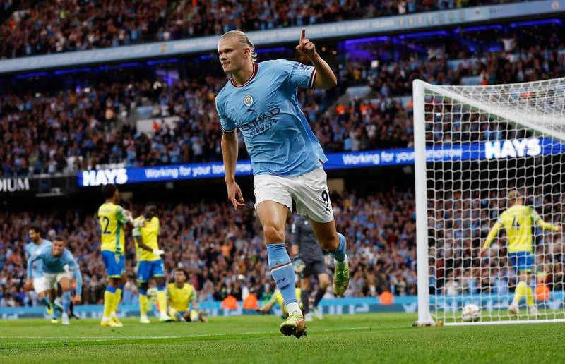 Haaland hai trận liền đều có hat trick. Ảnh: GETTY IMAGES