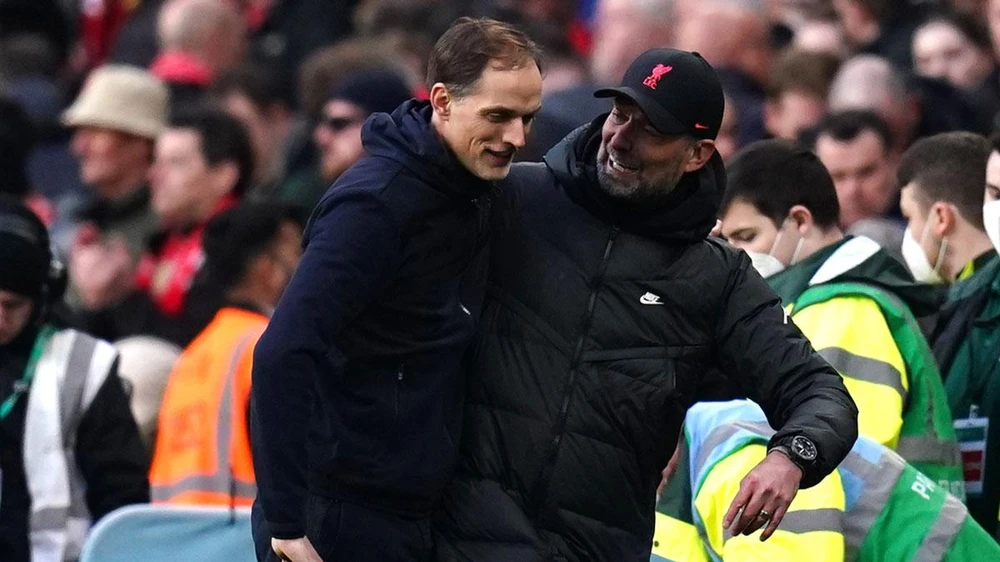 Hai HLV Tuchel và Klopp đều thất bại ở Champions League. Ảnh: GETTY