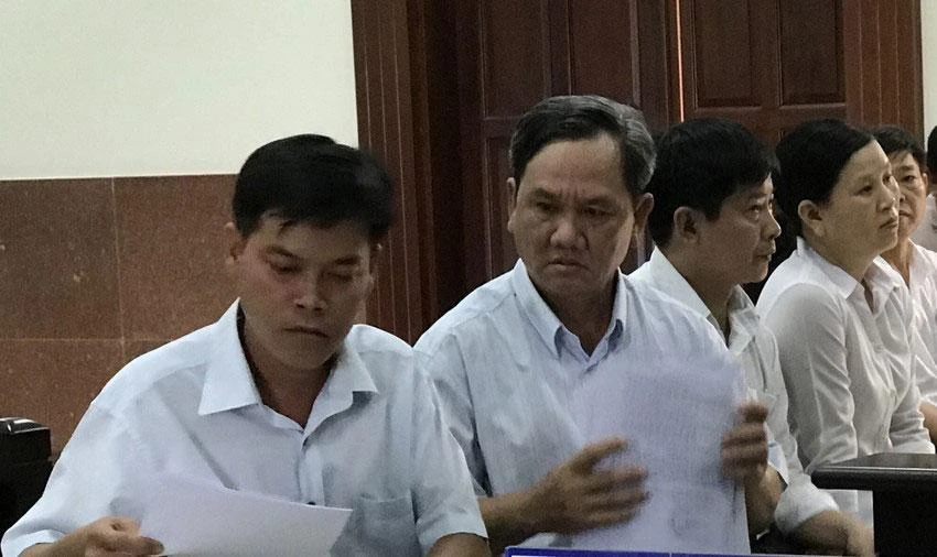 Các bị cáo tại phiên tòa phúc thẩm. Ảnh: M.VƯƠNG