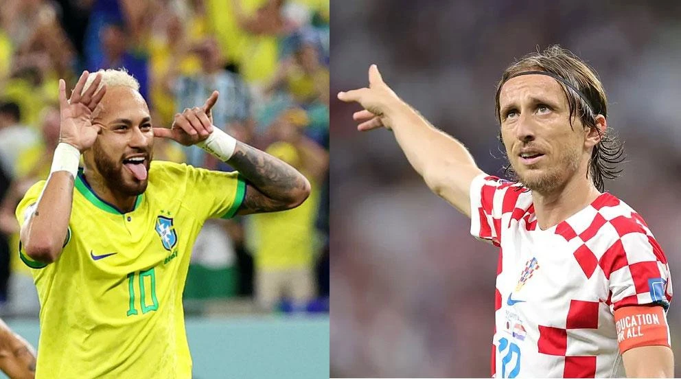 Neymar và các đồng đội thích nhảy múa nhưng Modric lại muốn đẩy Brazil ra khỏi cuộc chơi. Ảnh: GETTY IMAGES