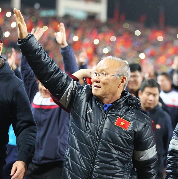 HLV Park Hang-seo muốn thắng Thái Lan và có cuộc chia tay đẹp. Ảnh: CTV