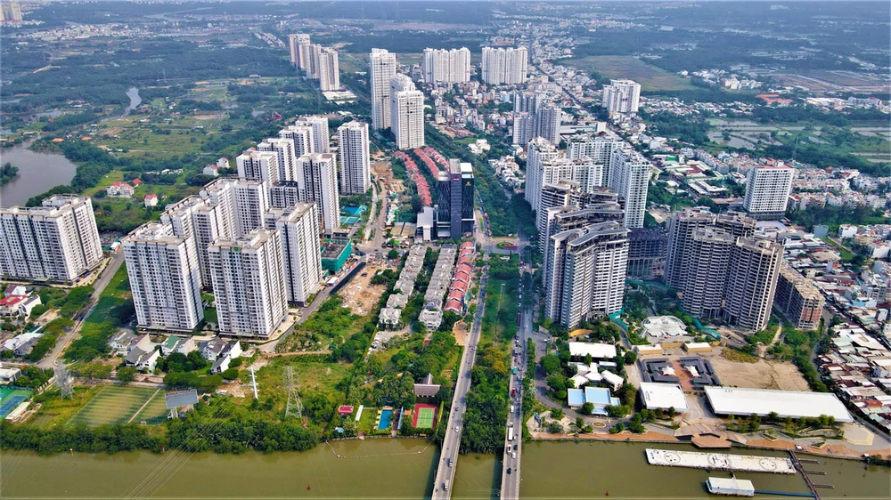 Huyện Nhà Bè có khu đô thị cảng Hiệp Phước có thể phát triển mô hình khu đô thị tiên phong. Ảnh: MT