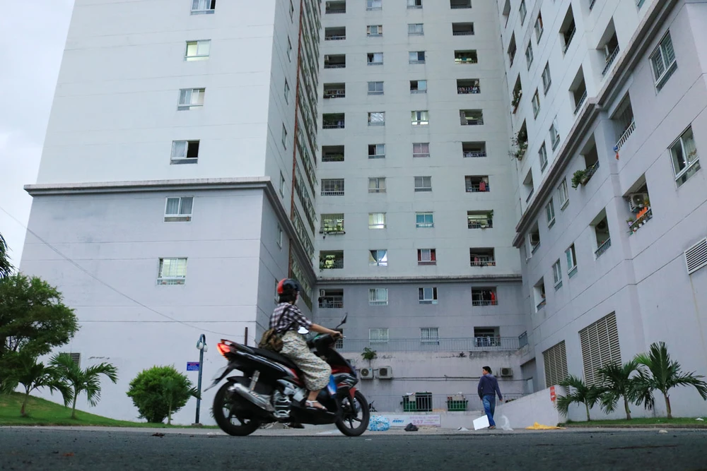 Một chung cư tái định cư phường 12, quận Bình Thạnh, TP.HCM. Ảnh: NN