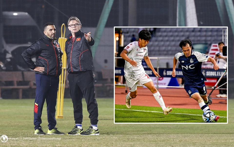 HLV Troussier sang tận Hàn Quốc xem Văn Toàn thi đấu. Ảnh: VFF HLV Troussier sang tận Hàn Quốc xem Văn Toàn thi đấu. Ảnh: VFF