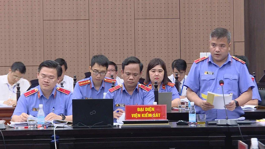 Đại diện VKS tại tòa. Ảnh: CTV Đại diện VKS tại tòa. Ảnh: CTV