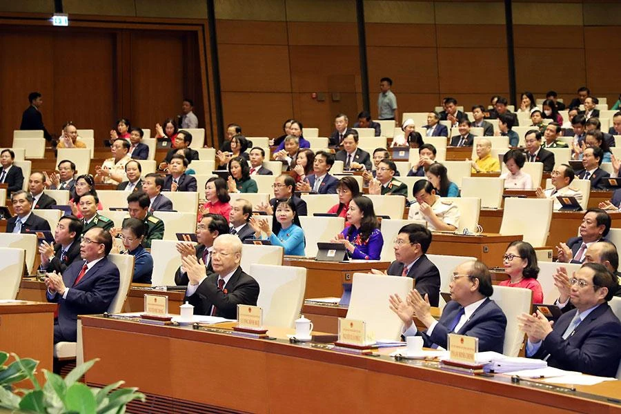 Ngày 16-6, kỳ họp thứ ba Quốc hội khóa XV bế mạc. Ảnh: TP