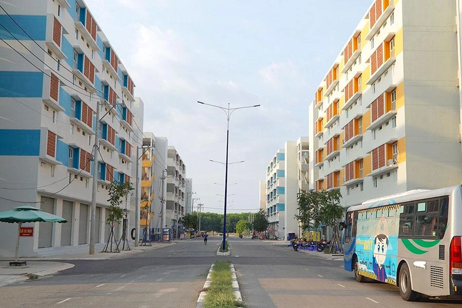 Một dự án nhà ở xã hội tại TP Thủ Dầu Một, tỉnh Bình Dương. Ảnh: QUANG HUY