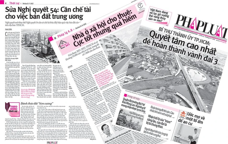 Nhiều loạt bài của Pháp Luật TP.HCM tạo hiệu ứng và kết quả rõ rệt. Ảnh: TL