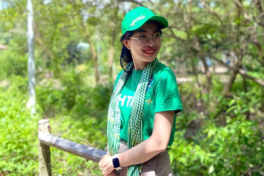 Chị Ngô Thị Loan trong một buổi đi du lịch ở Cần Giờ. Ảnh: NVCC Chị Ngô Thị Loan trong một buổi đi du lịch ở Cần Giờ. Ảnh: NVCC