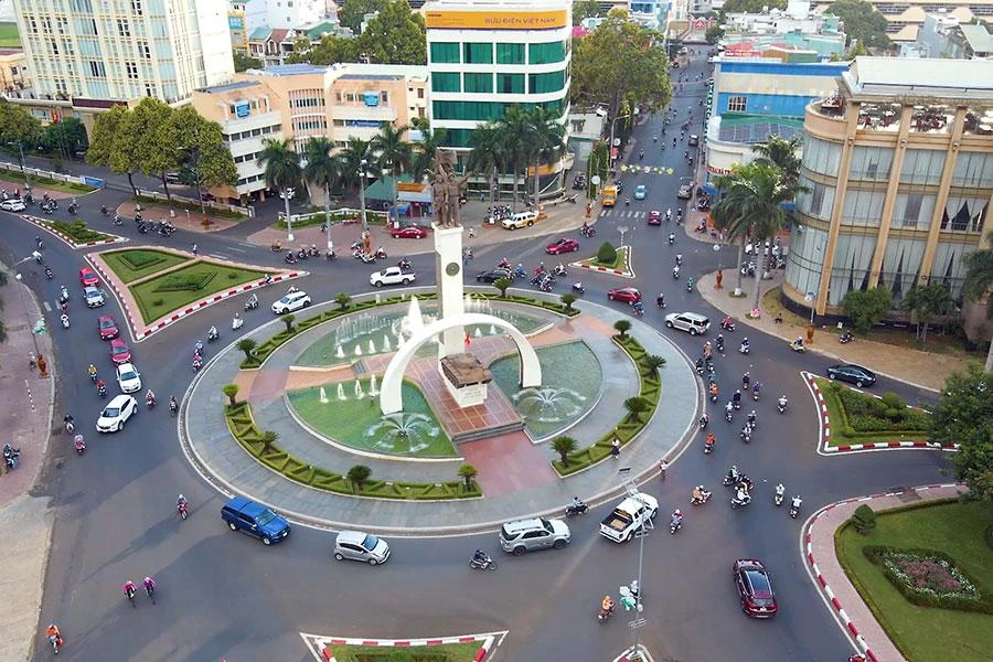 Trung tâm TP Buôn Ma Thuột. Ảnh: VŨ LONG