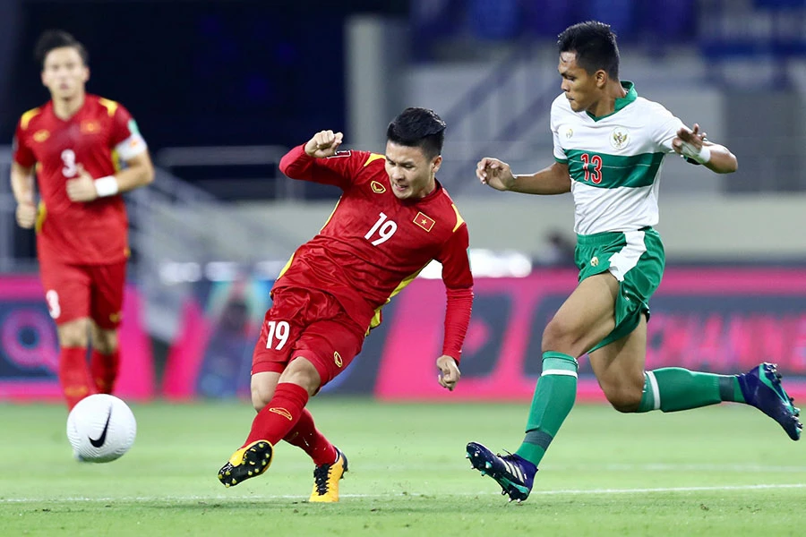 Cuộc tái đấu giữa Indonesia và Việt Nam với nhiều lợi thế thuộc về thầy trò HLV Park Hang-seo. Ảnh: ANH PHƯƠNG