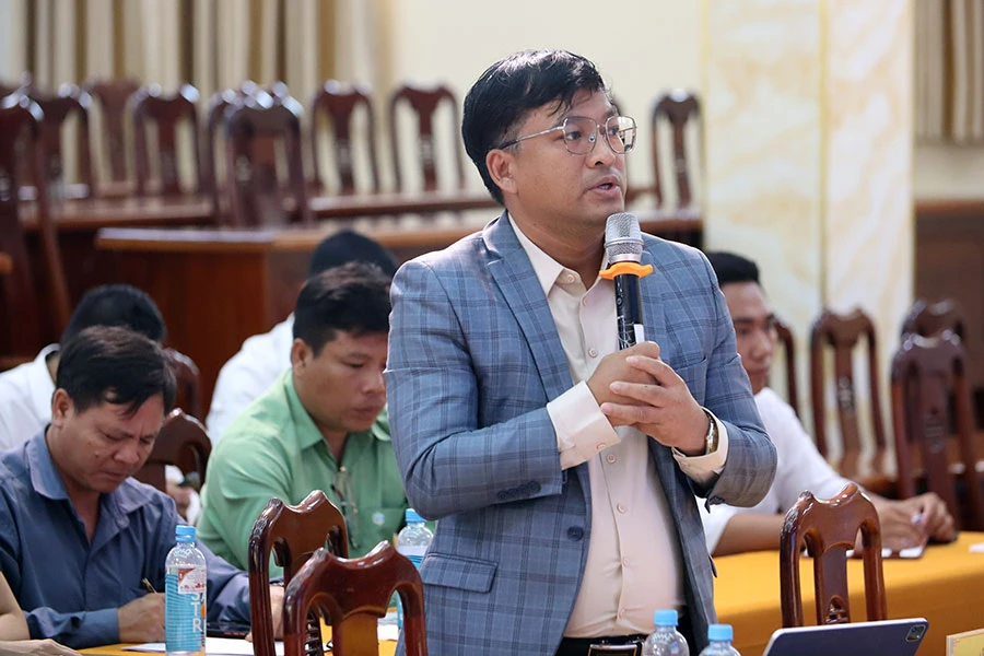 Ông Dương Long Thành, Chủ tịch HĐQT Tập đoàn Thắng Lợi, phát biểu tại buổi tọa đàm.