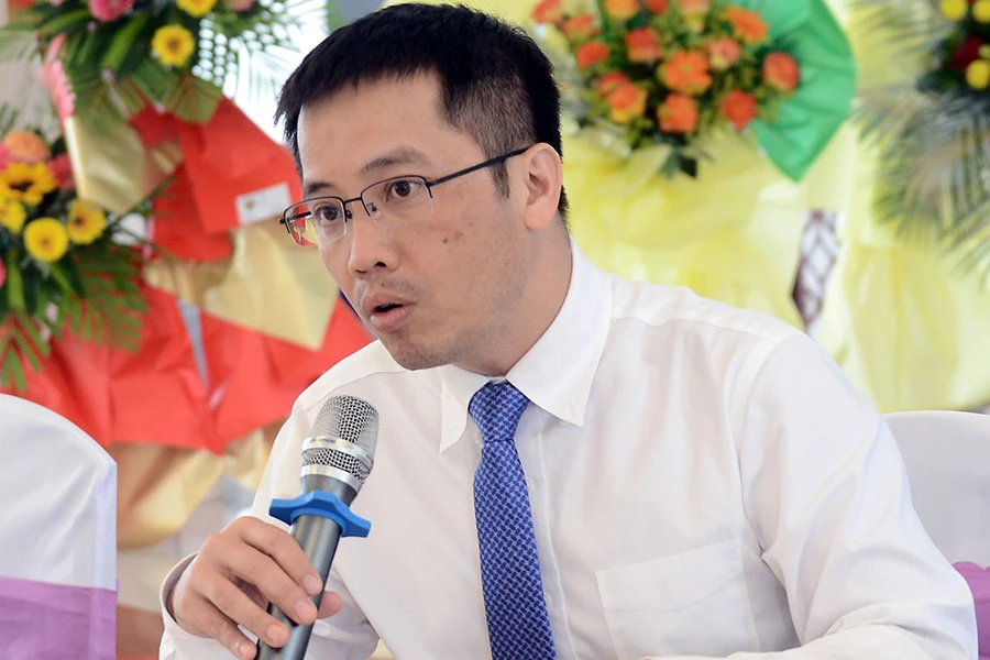 Ông Đậu Anh Tuấn, Phó Tổng thư ký VCCI: “Phát triển xanh, bền vững là vấn đề đặc biệt quan trọng với vùng ĐBSCL”. Ảnh: ĐẠI THANH