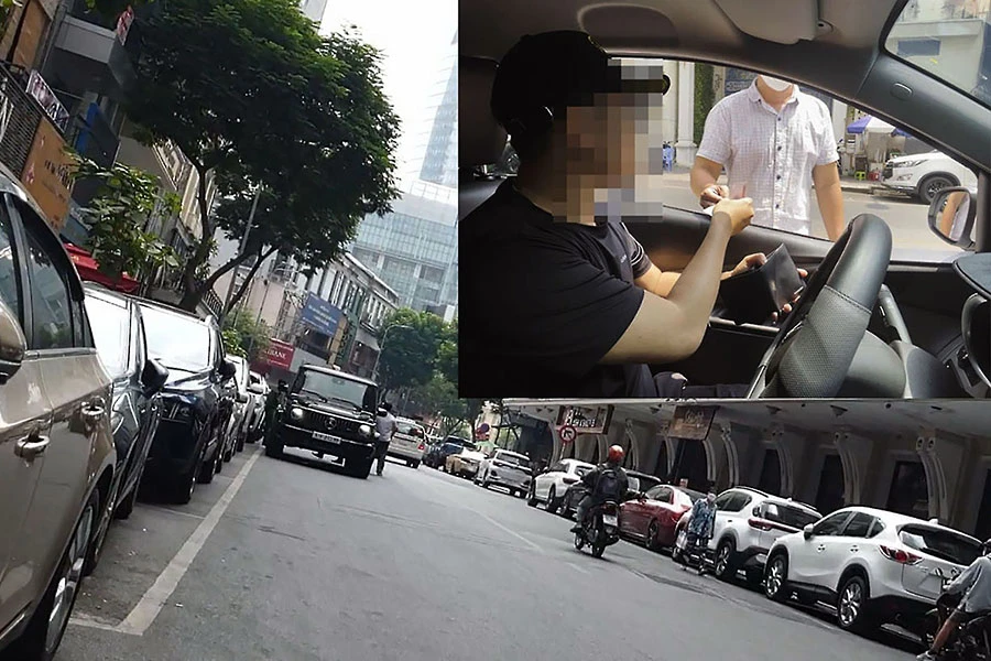 Công an xử phạt 4 người ngang nhiên thu phí đỗ xe ở quận 1 ảnh 2