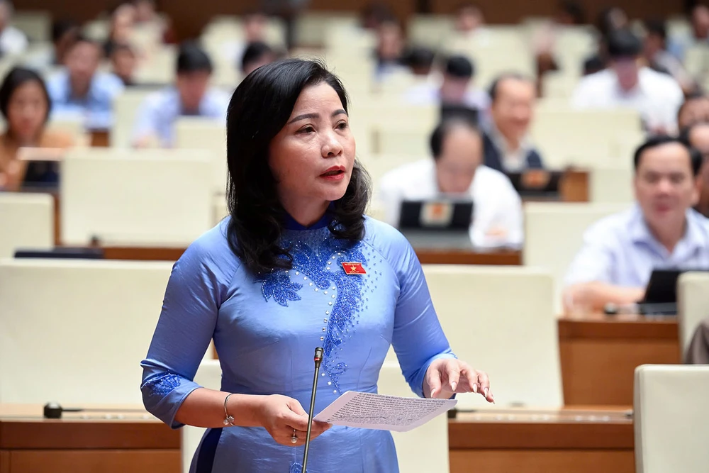 ĐB Nguyễn Thị Thu Nguyệt (Đắk Lắk). Ảnh: QH