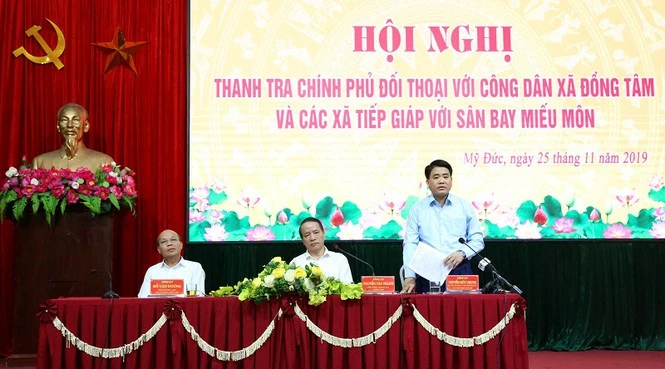 Thanh tra Chính phủ, Hà Nội đối thoại với dân Đồng Tâm ảnh 1