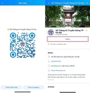 Hà Nội sử dụng Zalo để thông tin về bầu cử ảnh 1