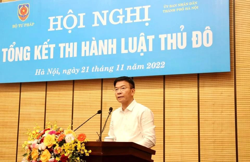 Bộ trưởng Bộ Tư pháp Lê Thành Long. Ảnh: TP