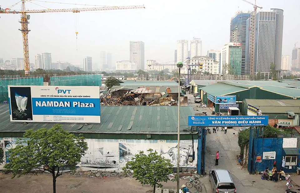 Dự án Nam Đàn Plaza, phường Mỹ Đình 1 (quận Nam Từ Liêm) nằm trong danh sách 27 dự án bị UBND TP Hà Nội ra quyết định thu hồi.