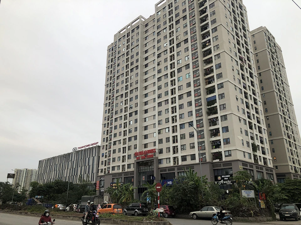 Dự án nhà ở xã hội @Homes tại phường Yên Sở, Hoàng Mai, Hà Nội. (Ảnh: TP)