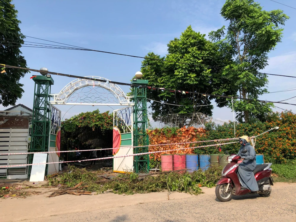 Dự án Vườn sinh thái Hoa Bay bị phong tỏa để xử lý (Ảnh: TP)