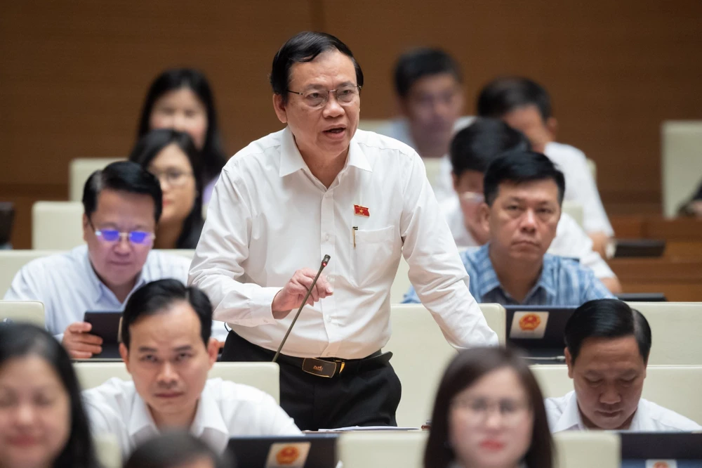 Đại biểu Quốc hội Vũ Trọng Kim, đoàn ĐBQH tỉnh Nam Định. Ảnh: QH