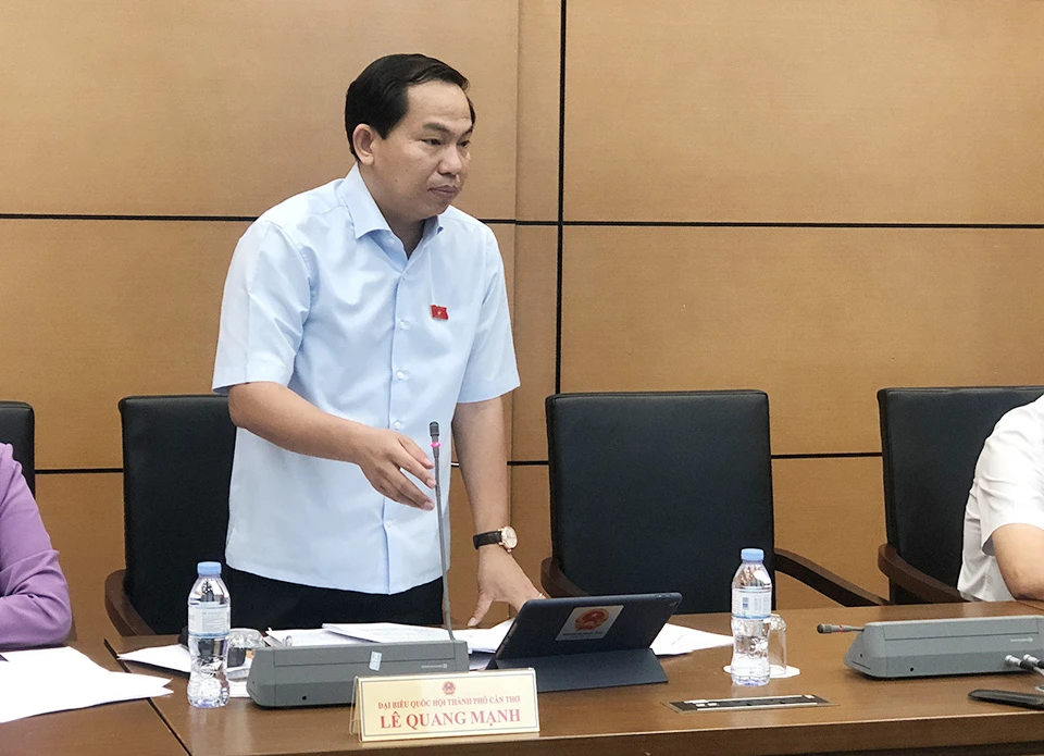 Đại biểu Quốc hội Lê Quang Mạnh (Cần Thơ) (Ảnh: Trọng Phú)