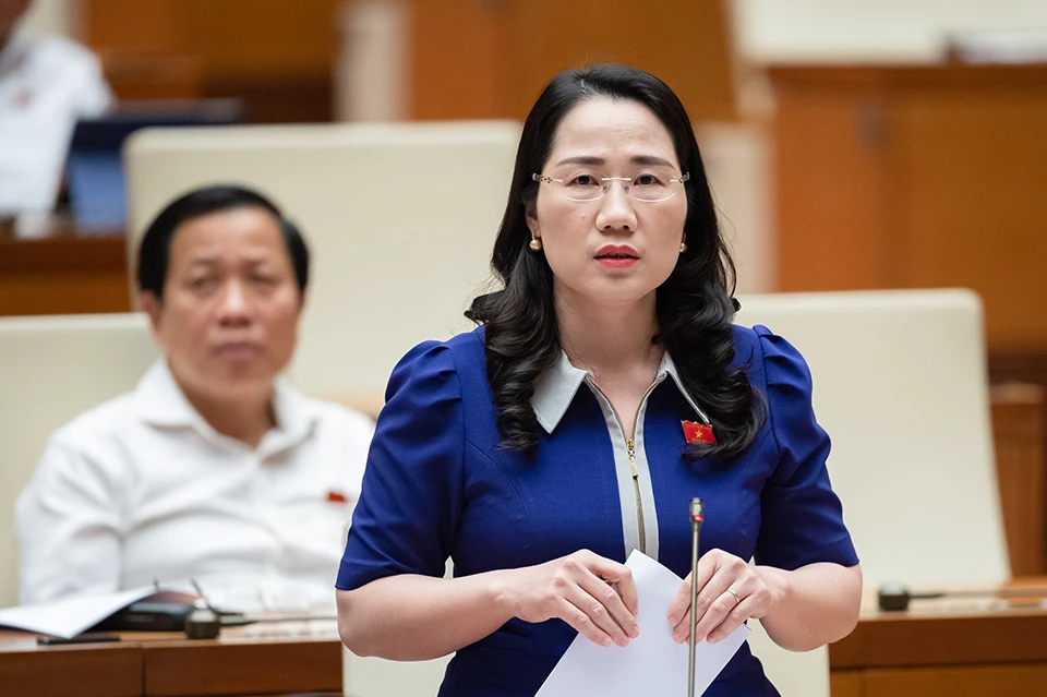 ĐB Nguyễn Thị Thuỷ (đoàn Bắc Kạn). Ảnh: QH