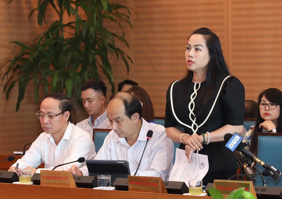 Bà Phạm Thị Mỹ Hoa, Phó Giám đốc Sở Văn hoá Thể thao Hà Nội (Ảnh: TP)