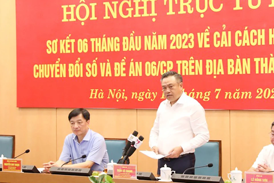 Chủ tịch UBND TP Hà Nội Trần Sỹ Thanh (Ảnh: TP) Chủ tịch Hà Nội